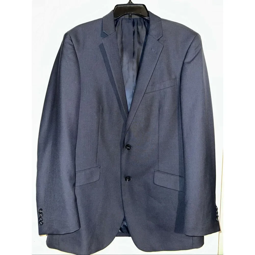 Kenneth Cole New York Mens Two Piece Suit Blazer Size 41L Pants Size 36 x 30.5 B